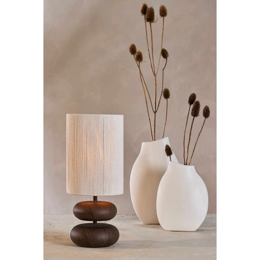 Table lamp Danialo 50.5cm - dark wood Light & Living 8717807815202