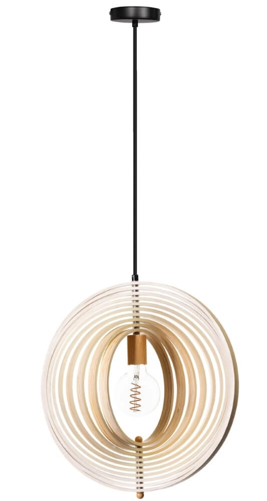 Wooden pendant lamp Woody Ø 43.5cm ETH 8720195305323