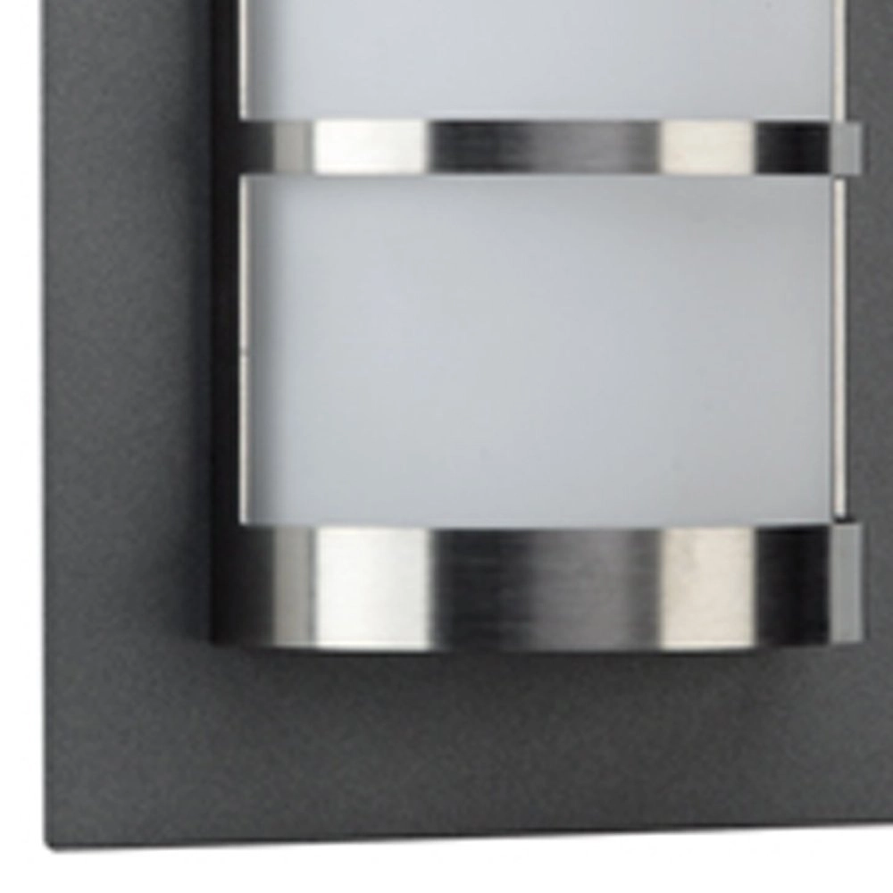 Anthracite outdoor wall lamp Hemisphere Stainless steel Albert 4007235262247