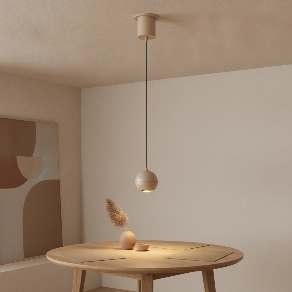 Pendant lamp bulb Miami champagne Ø 10cm