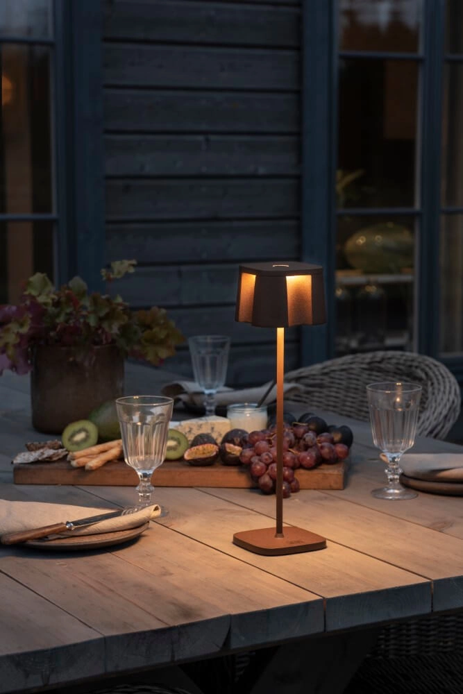 Rusty brown table lamp Nice Rechargeable KonstSmide 7318307818970
