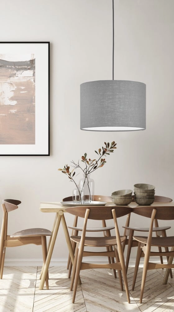 Hanging lamp Vigo gray hood Fischer & Honsel 4003694608077