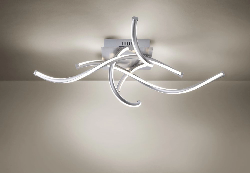 Smart ceiling lamp Q-Malina 4x12.5w - 2700-5000K metallic gray Paul Neuhaus 4012248324677