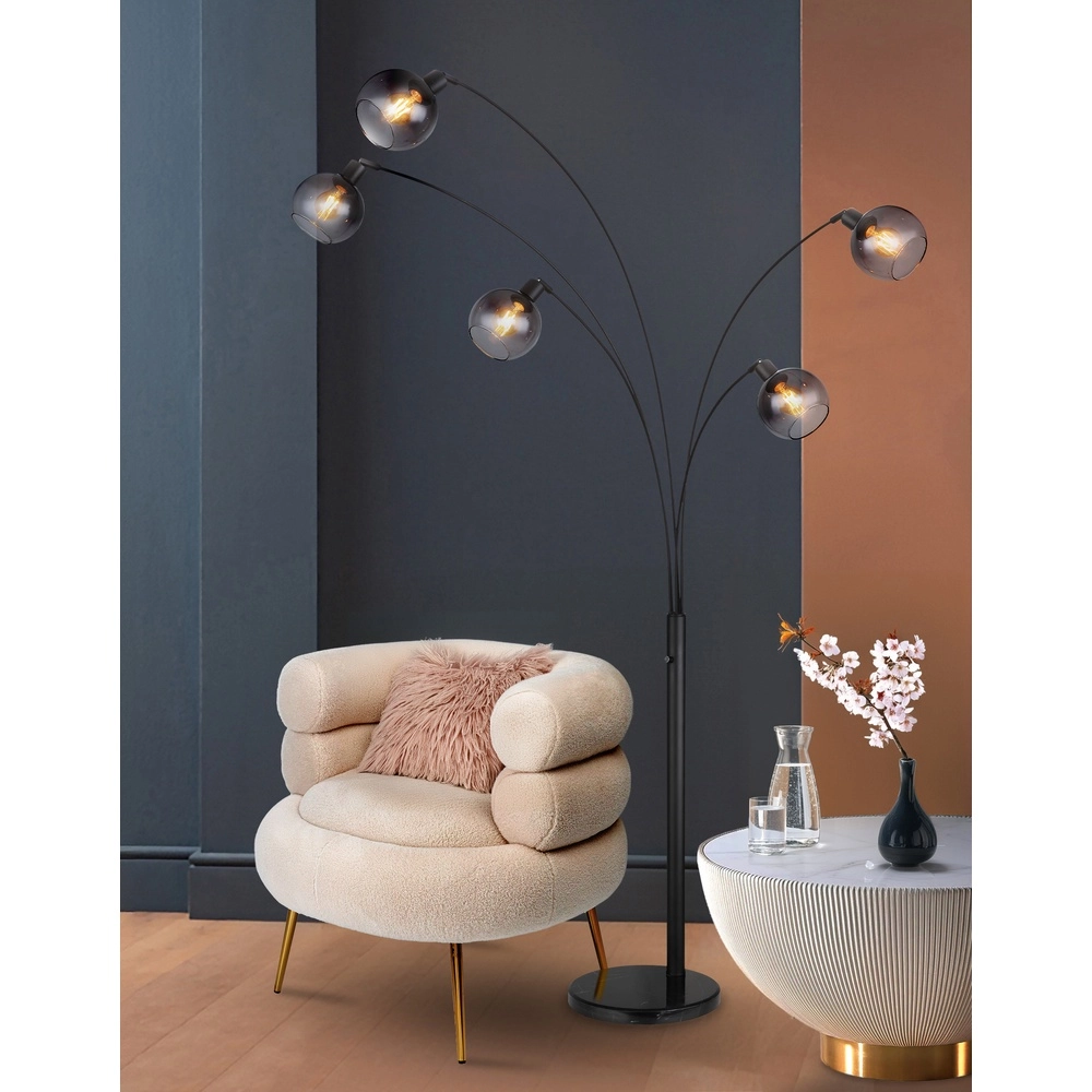 Floor lamp Seymour Black Globo 9007371457229