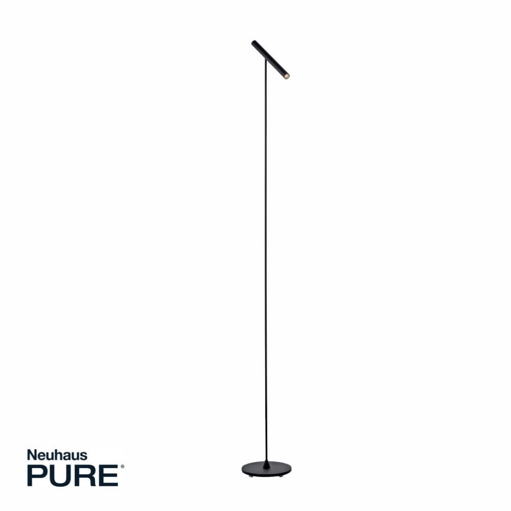 Designer floor lamp Pure Tutua black Paul Neuhaus 4012248365519