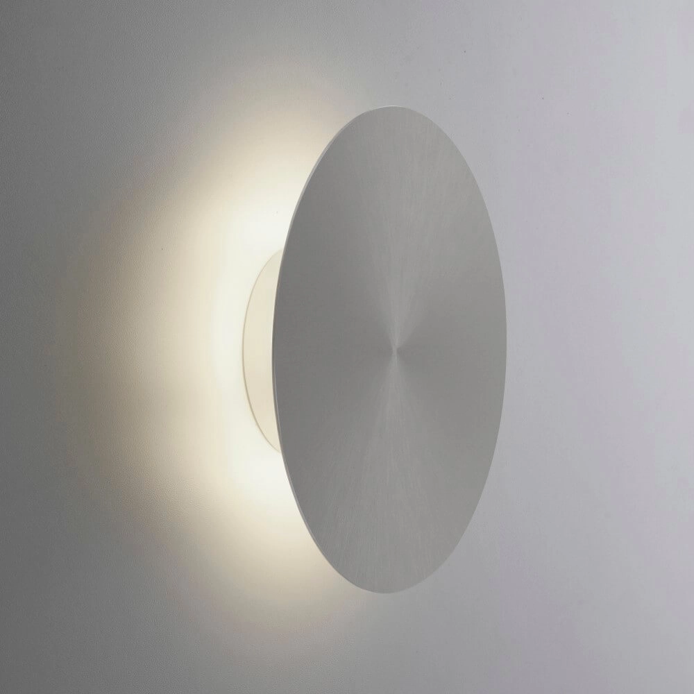 Design wall lamp Akku Puntua Ø 25cm grey Paul Neuhaus 4012248372517