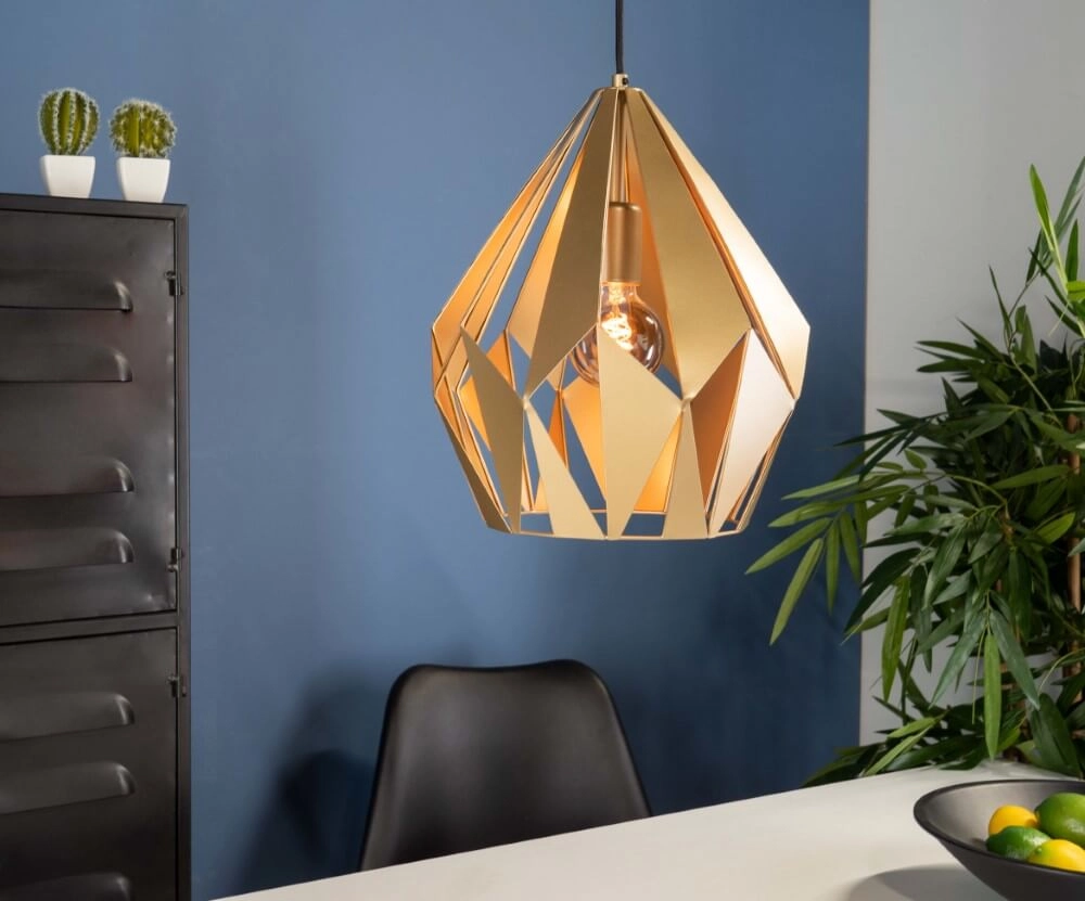 Golden pendant lamp Carlton Ø 31cm Eglo 9002759438142