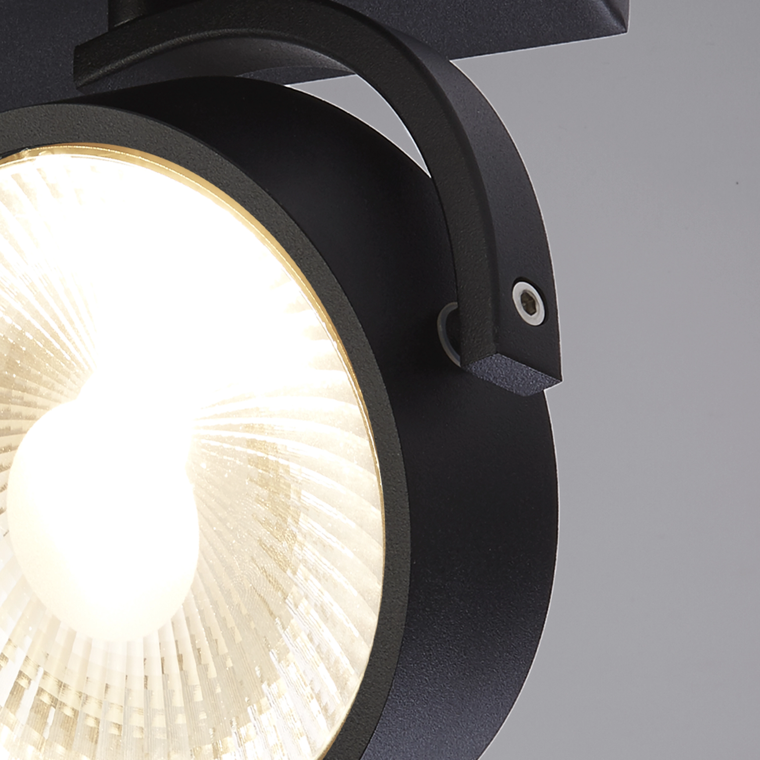 Surface-mounted spot Jupiter 2-light black Lyora 5053423275796