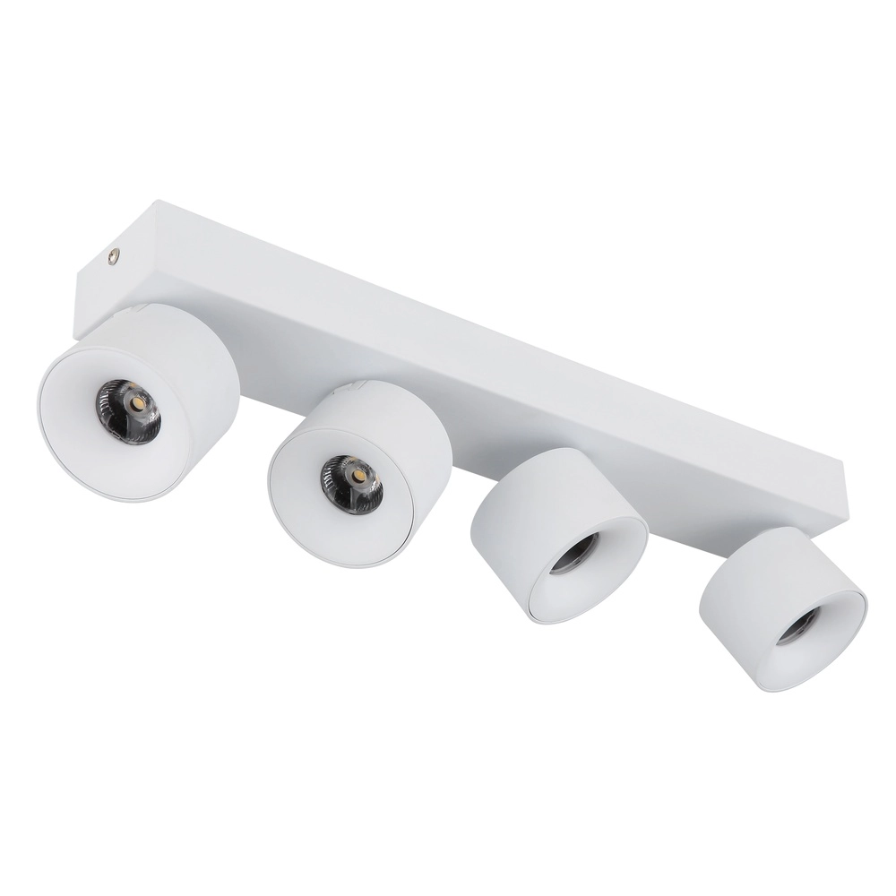 Sleek ceiling lamp Rae 4-light white Globo 9007371447657