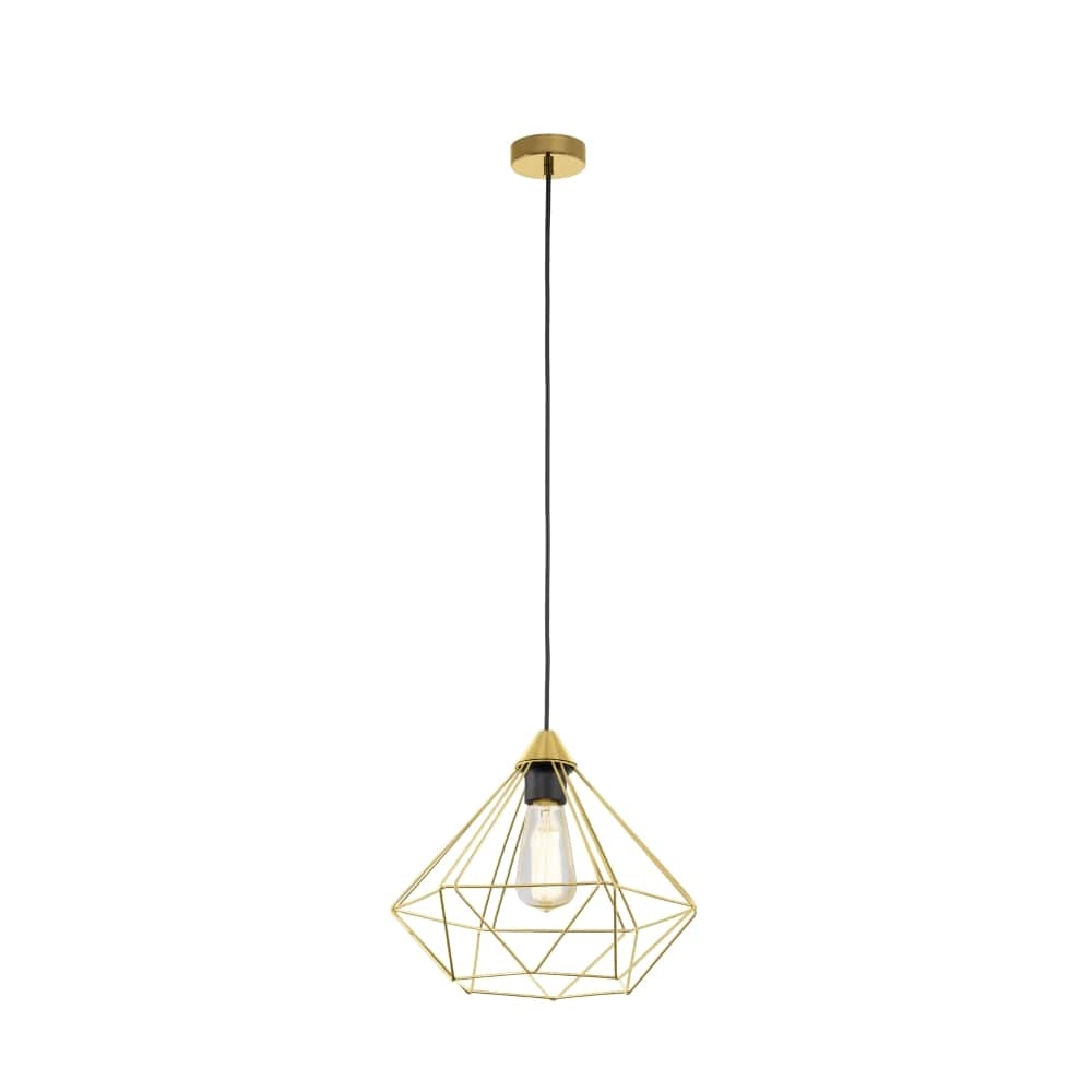 Gold hanging lamp Tarbes Ø 32.5cm