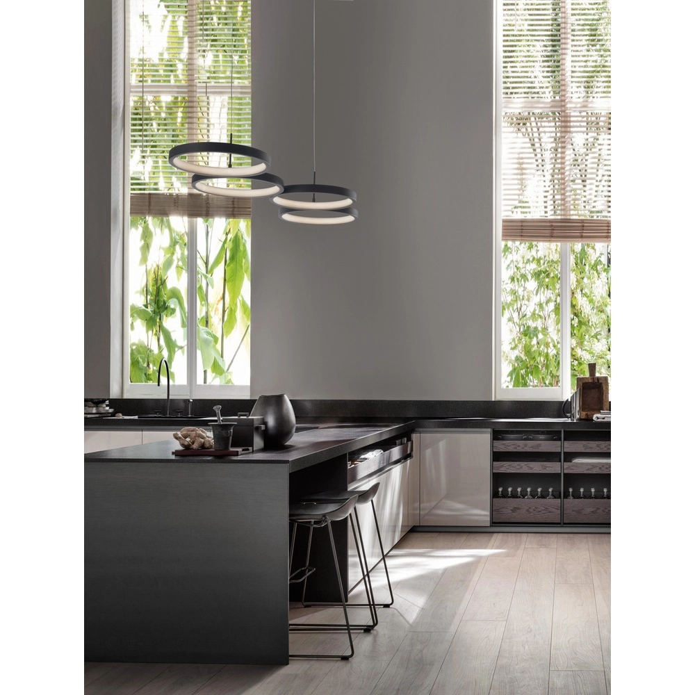 Modern pendant lamp Magnus black 84cm Lyora 5212017433183