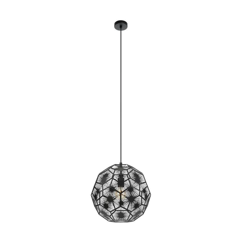Black hanging lamp Skoura 1 Ø 41cm