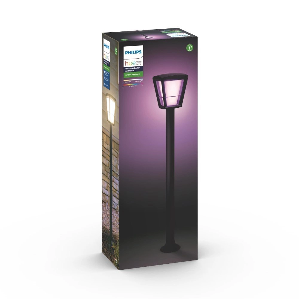 Garden lamp black Hue Econic 100cm Philips 8718696170601