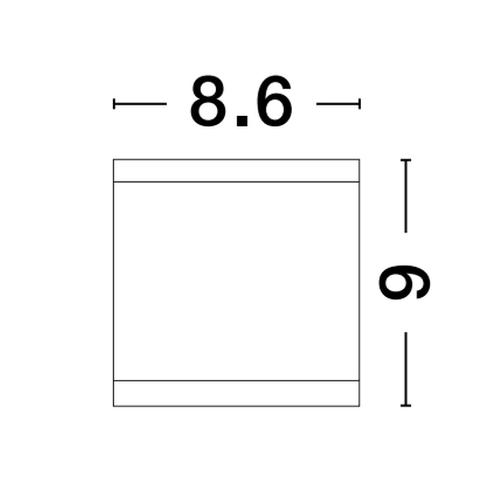 Square spotlight Cerise anthracite Lyora 5212017415127
