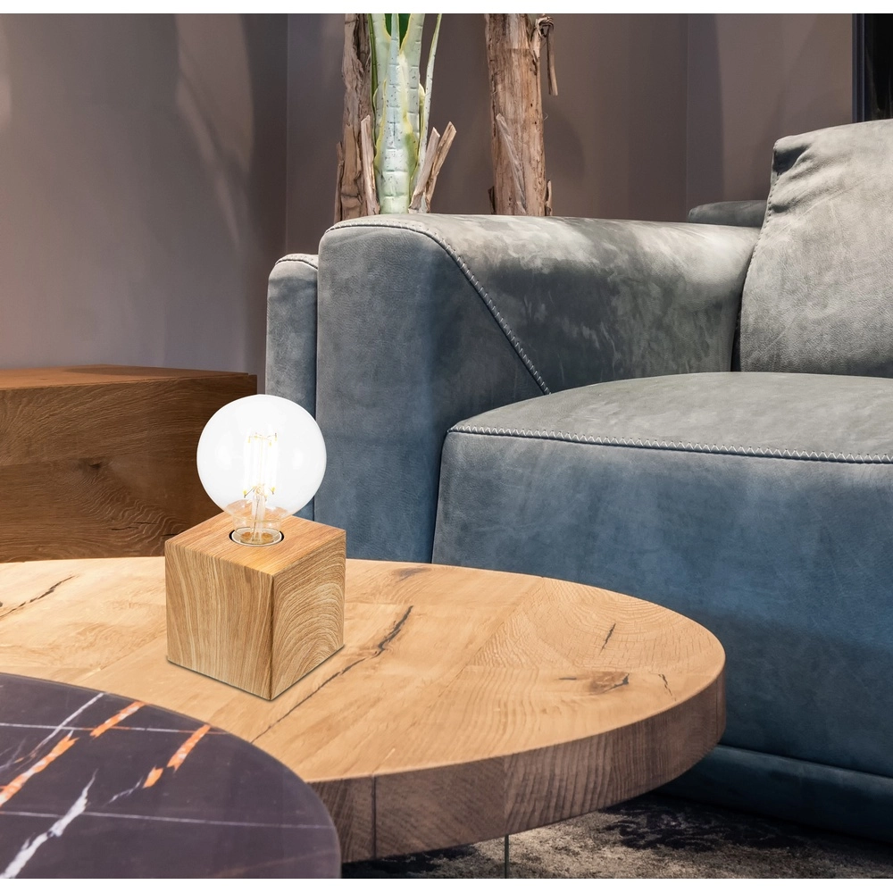 Wooden table lamp Leonie square Globo 4048194041856