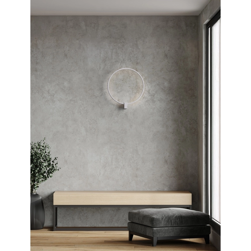 Round wall lamp Cercio white Lyora 5212017473691