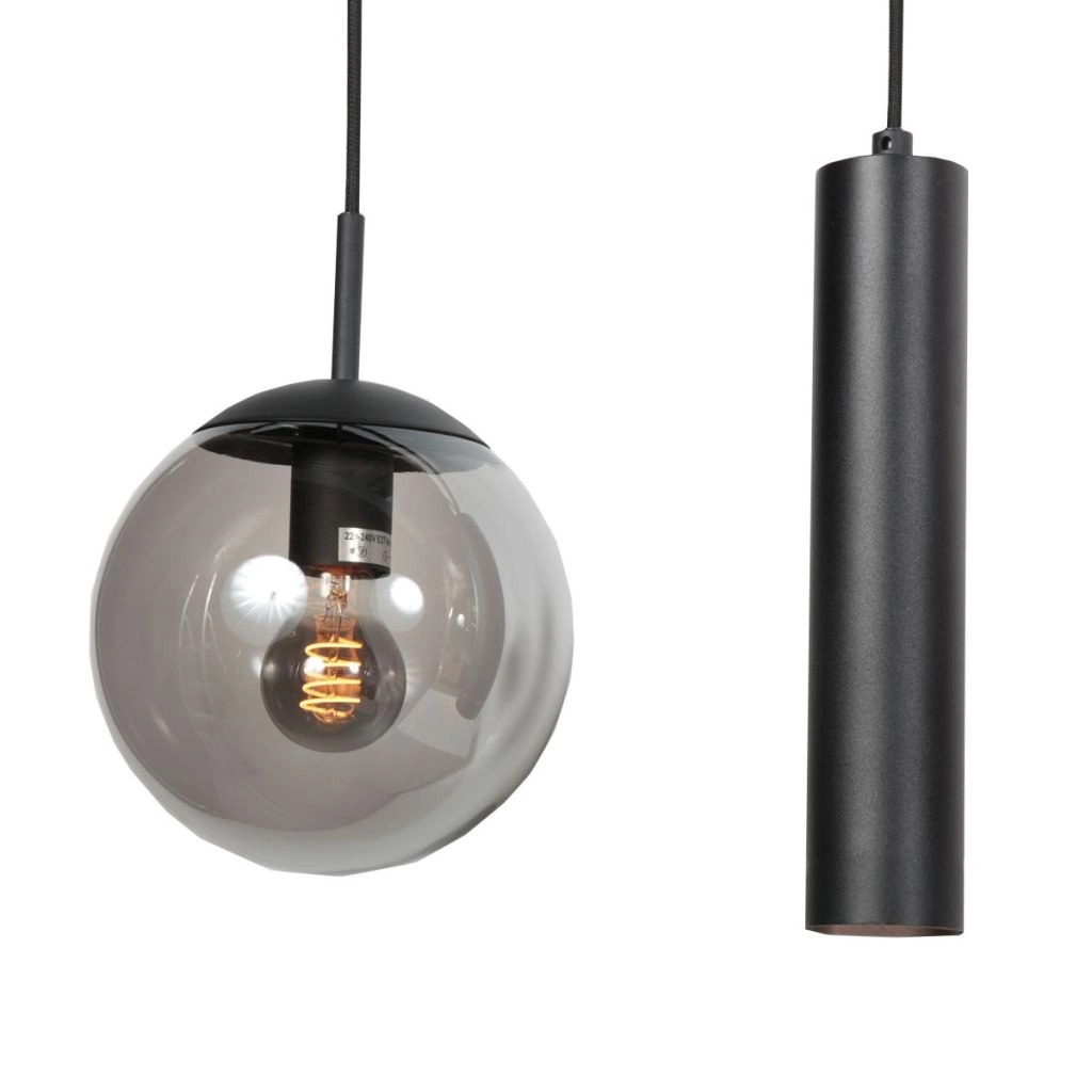 Design pendant lamp Bollique 5-light black Steinhauer 8712746187687