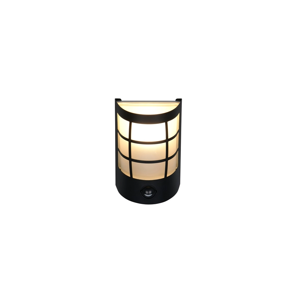 Black wall lamp Sintra with sensor Trio 4017807648256