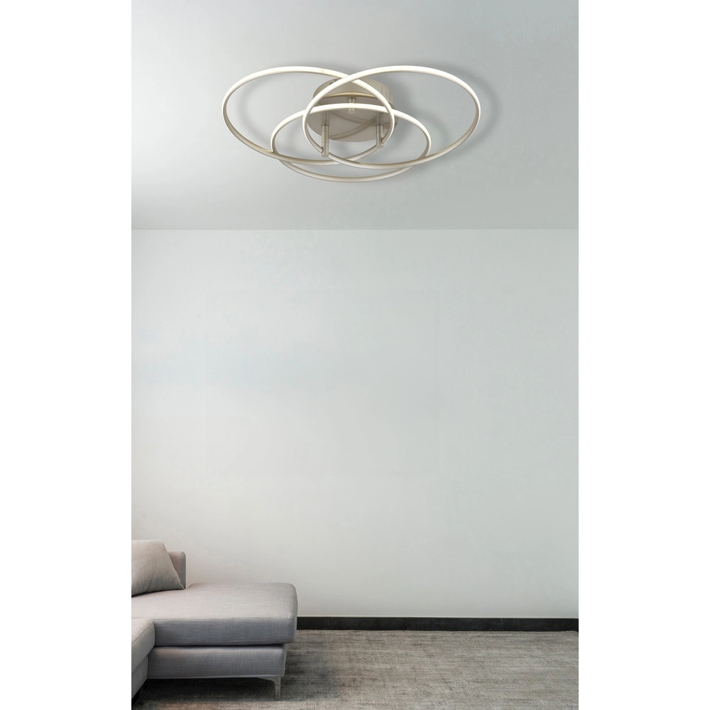 Design ceiling lamp Kombos nickel Globo 9007371533473