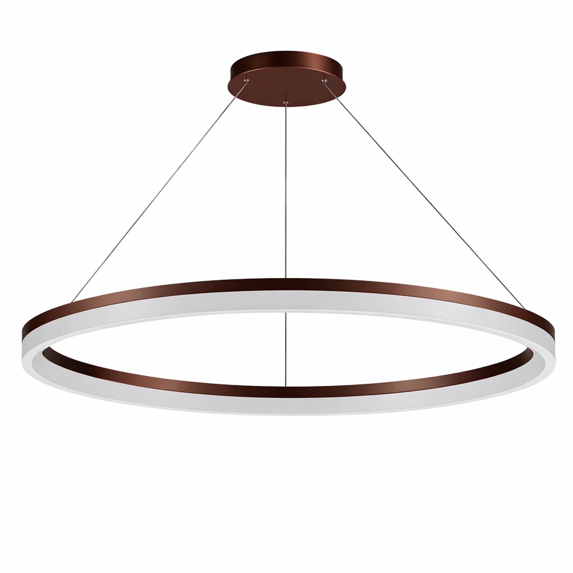 Sleek pendant lamp Ara Ø 150cm bronze Lyora 5053423316055