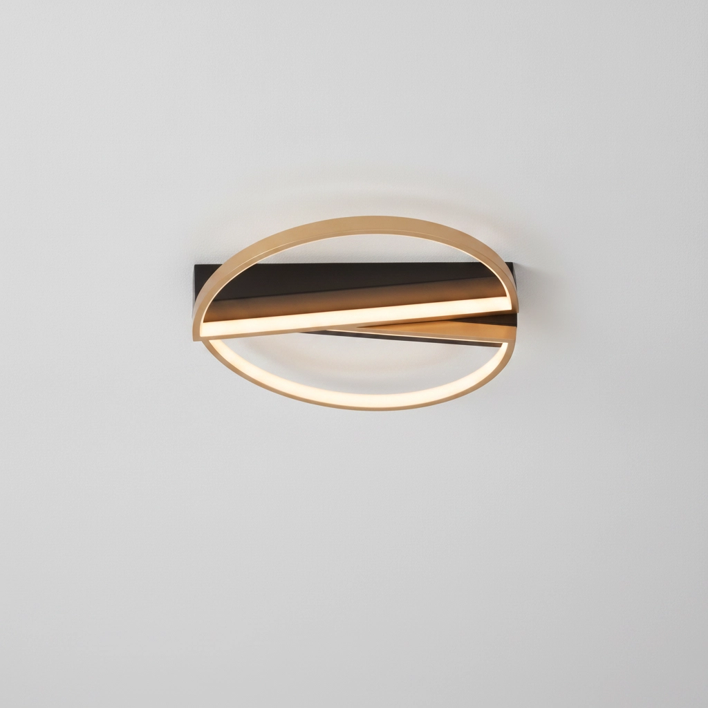 Design ceiling lamp Elize black with gold Ø 43,2cm