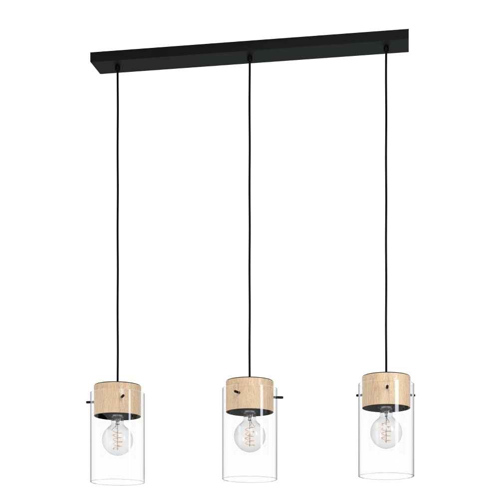 Dining room hanging lamp Madreselva with glass