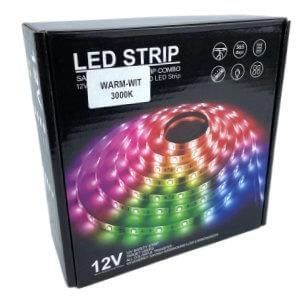 Outdoor LED strips 3000K - IP65 5 meters Vtac 8717692004583