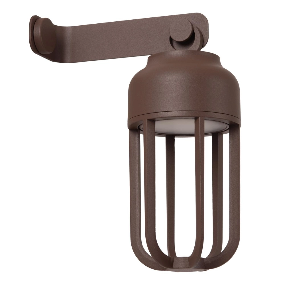 Rechargeable wall lamp Wells Rusty brown