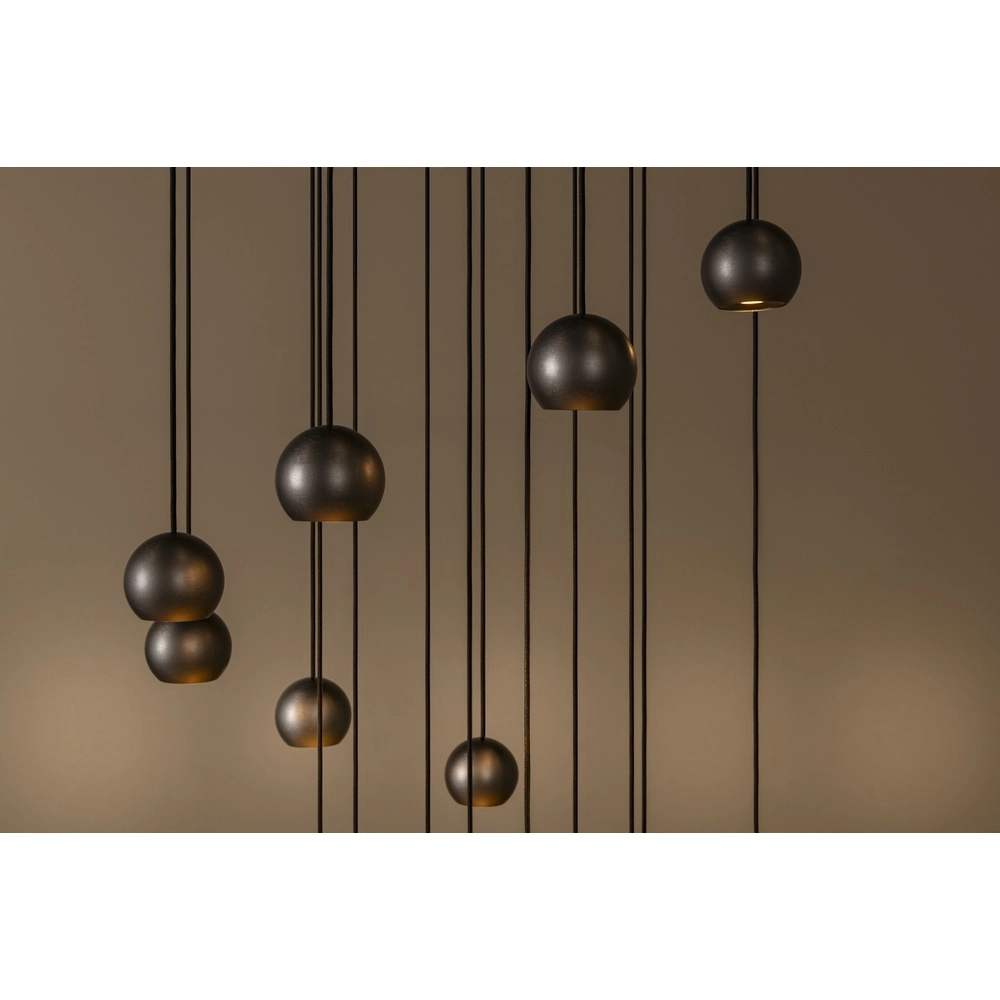 Design vide pendant lamp Montana 16-light coffee brown Premium by Lucide 5411212680174