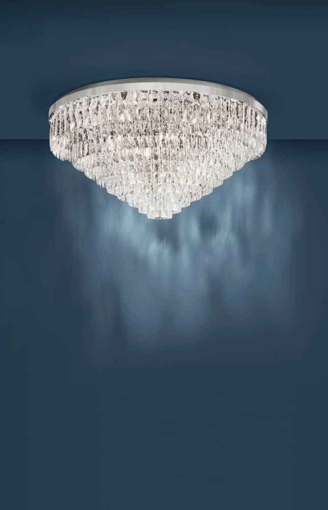 Ceiling chandelier Valparaiso 1 chrome Ø 98cm Stars of Light 9002759394936