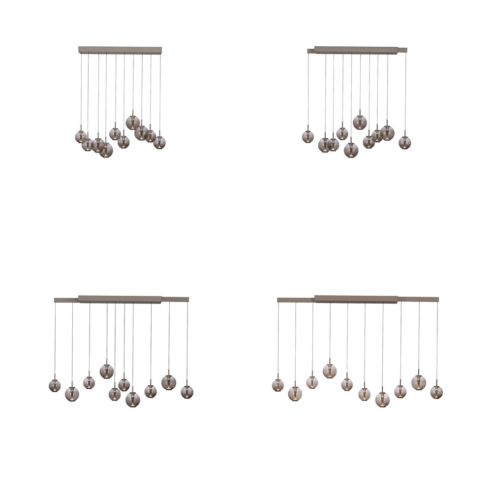 Pendant lamp Pure E-Infinty Bronce with amber glass Paul Neuhaus 4012248397886