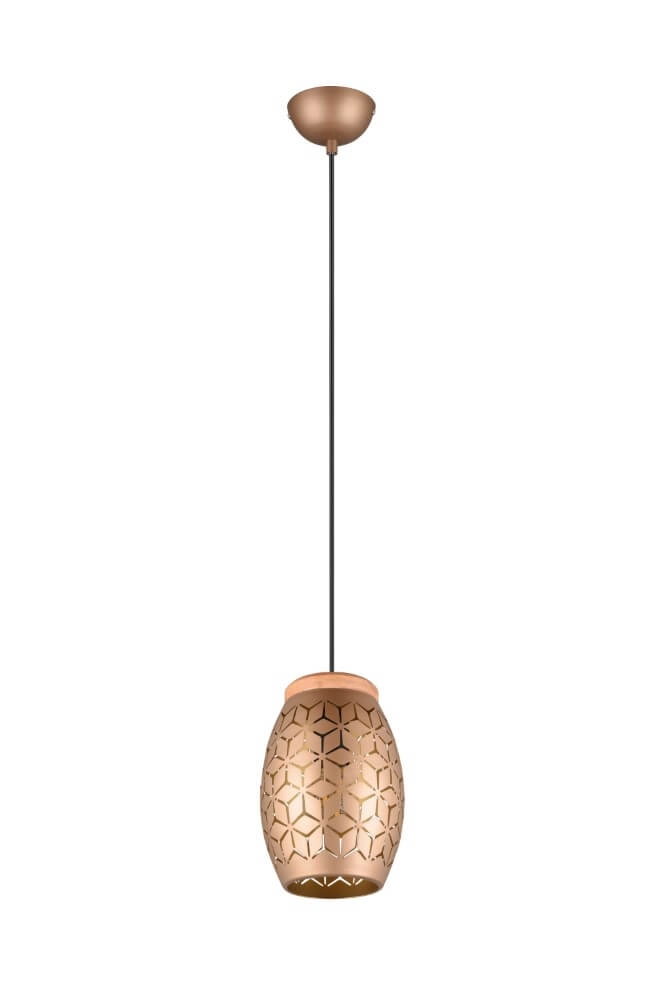 Brown hanging lamp Bidar design Trio 4017807579024