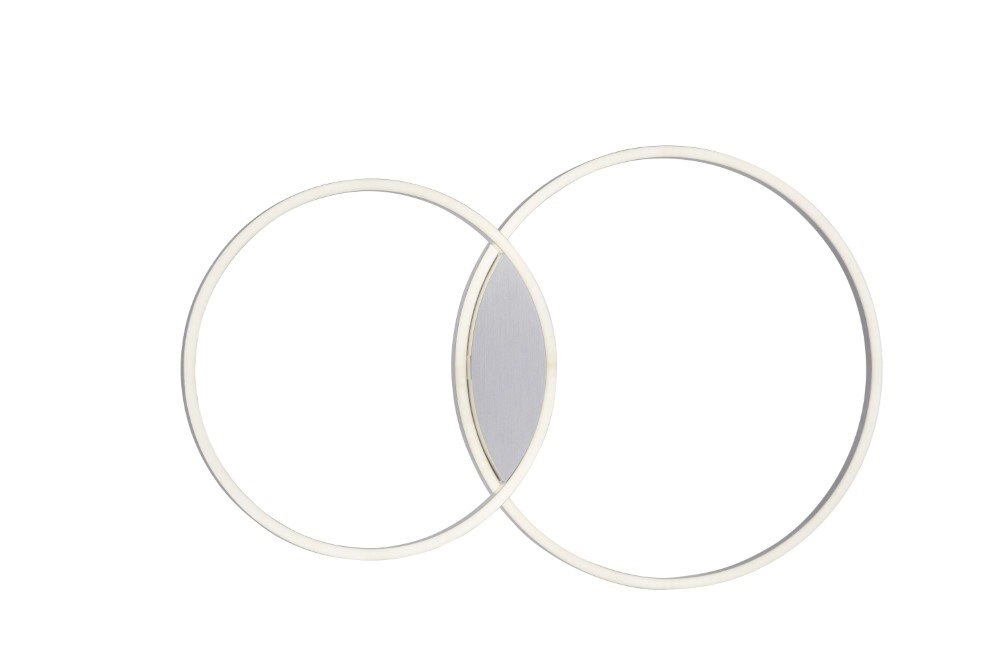 Design ceiling lamp Q-Kate 2-ring 96cm gray Paul Neuhaus 4012248333549