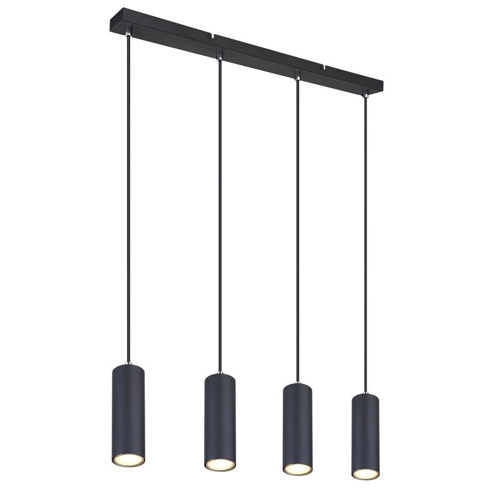 Pendant lamp Robby 4-light black