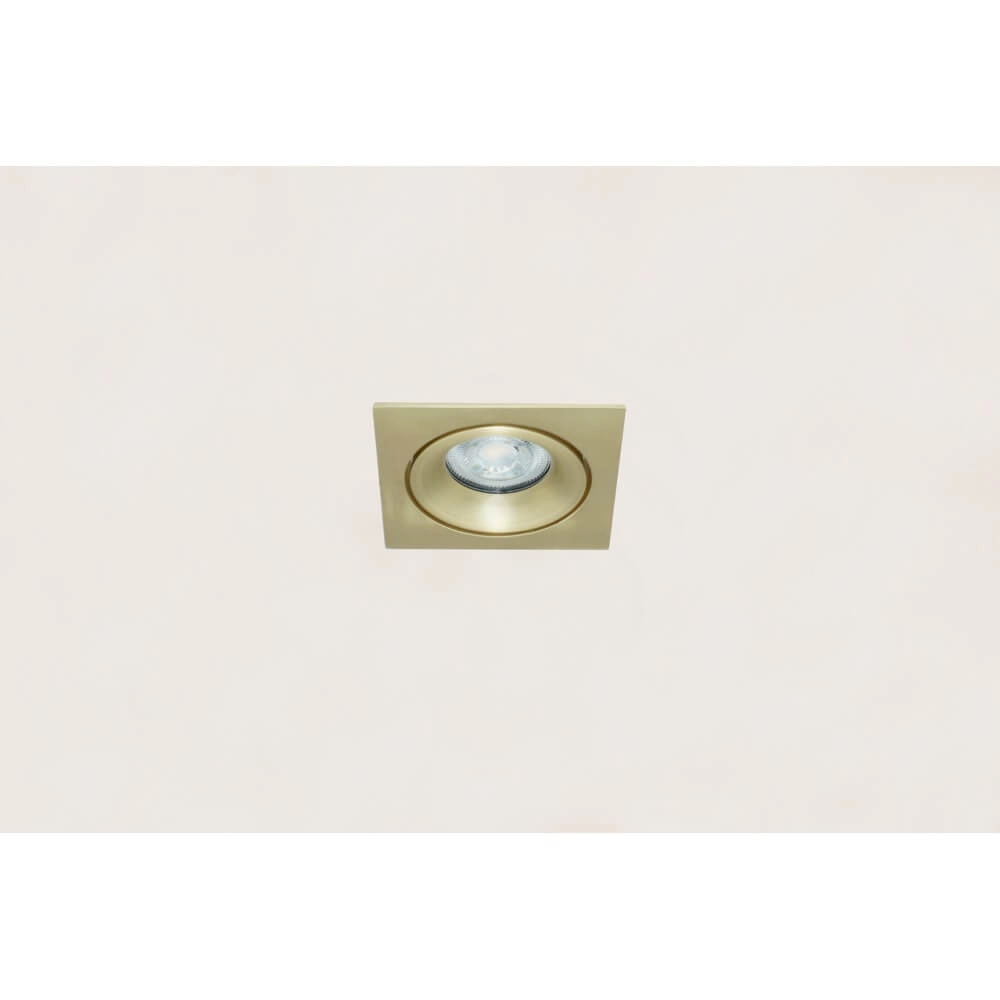 Square recessed spotlight Alice matte gold Artdelight 8720701100404