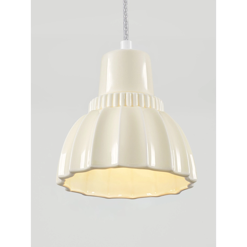 Pendant lamp Picco white with cream Lyora 5212017495402