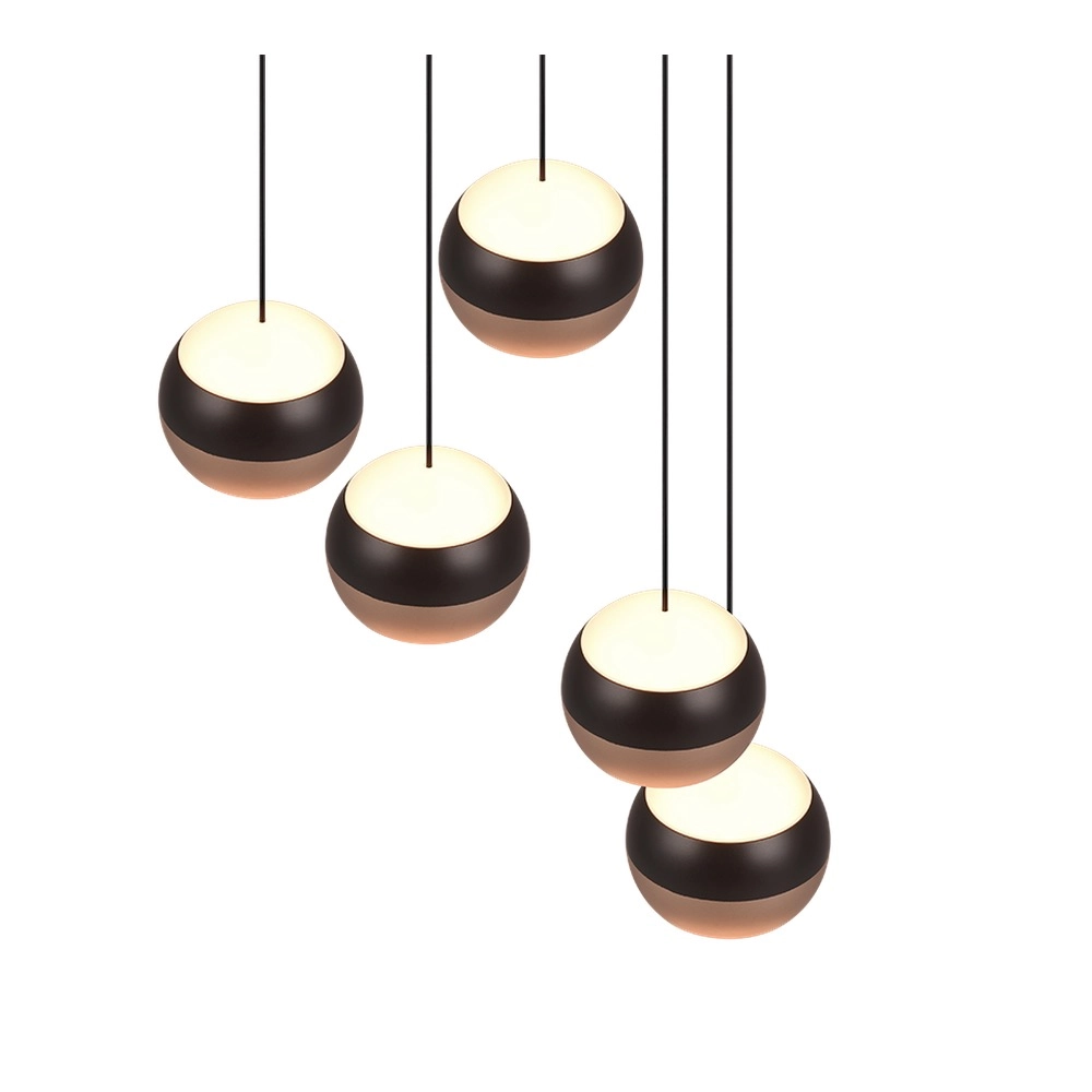 Design pendant lamp Orbit 5-light round Trio 4017807578867