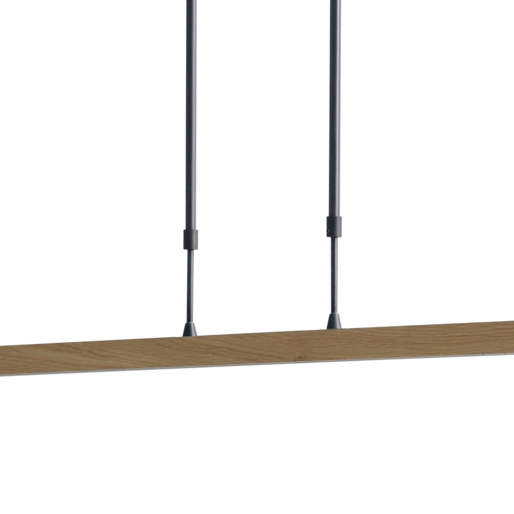 Hanging lamp Oak black nickel with wood 134cm Masterlight 8718121194172