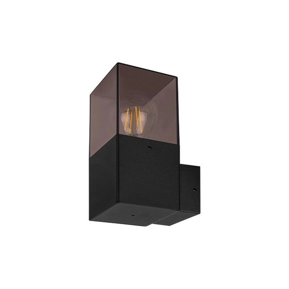 Modern wall lamp Denver black with smoke glass Lyora 5904703019640