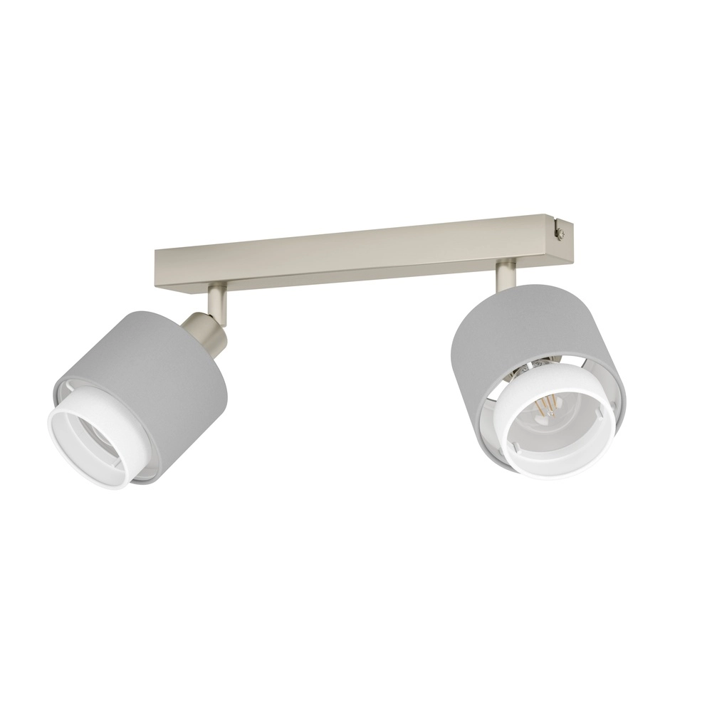 2-light ceiling lamp Bellizzi Stainless steel - 2x E14