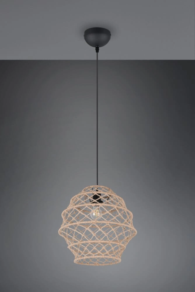 Rattan pendant lamp Hive Ø 38.5cm Trio 4017807637205