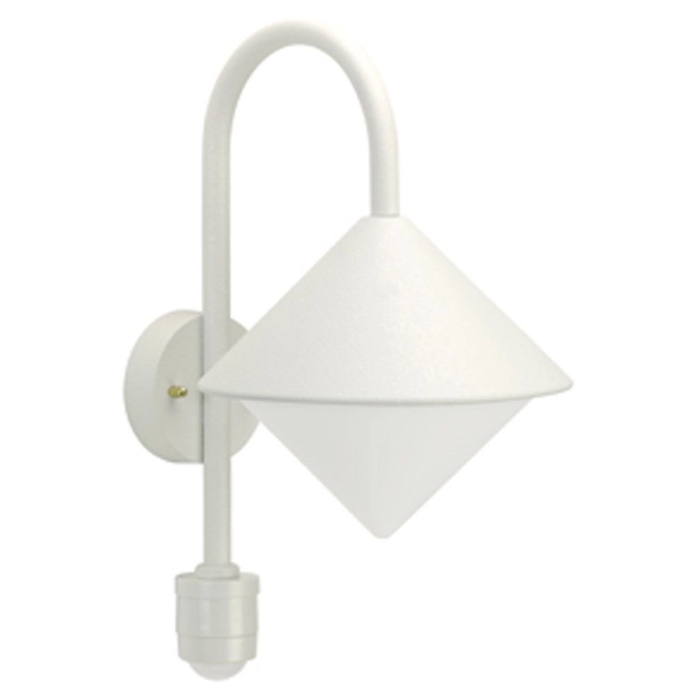 Outdoor lamp with motion sensor white Triangle with sensor white