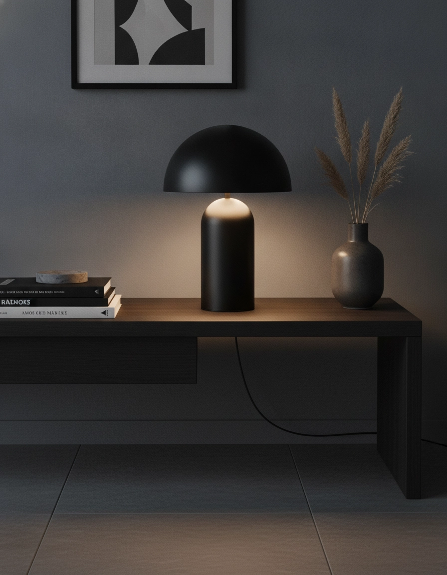 Table lamp Best Ø 35cm black with white