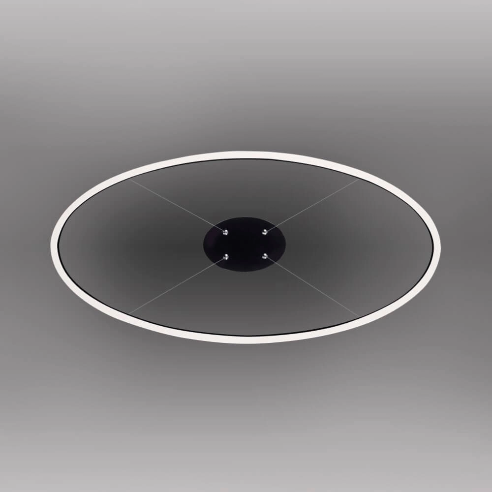 Anthracite pendant lamp Titus Ø 80cm Paul Neuhaus 4012248375211