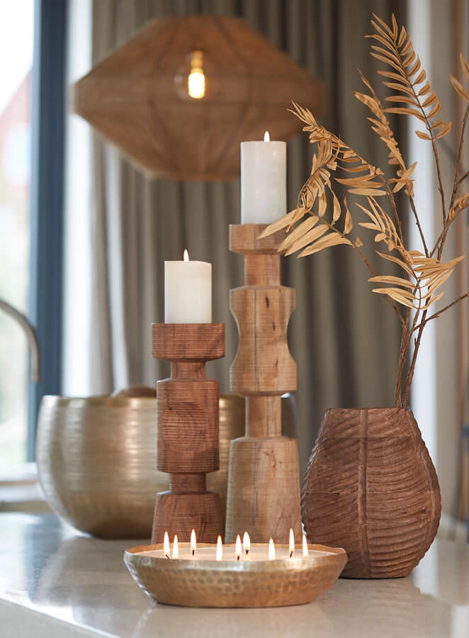 Rattan pendant lamp Mallow Ø 60cm