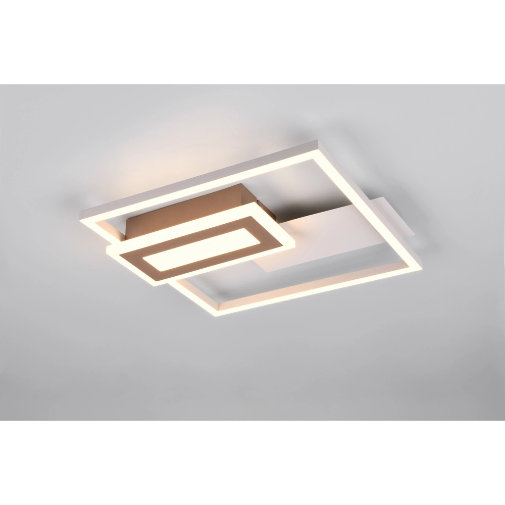 Square ceiling lamp Spiro grey 30cm Trio 4017807612448