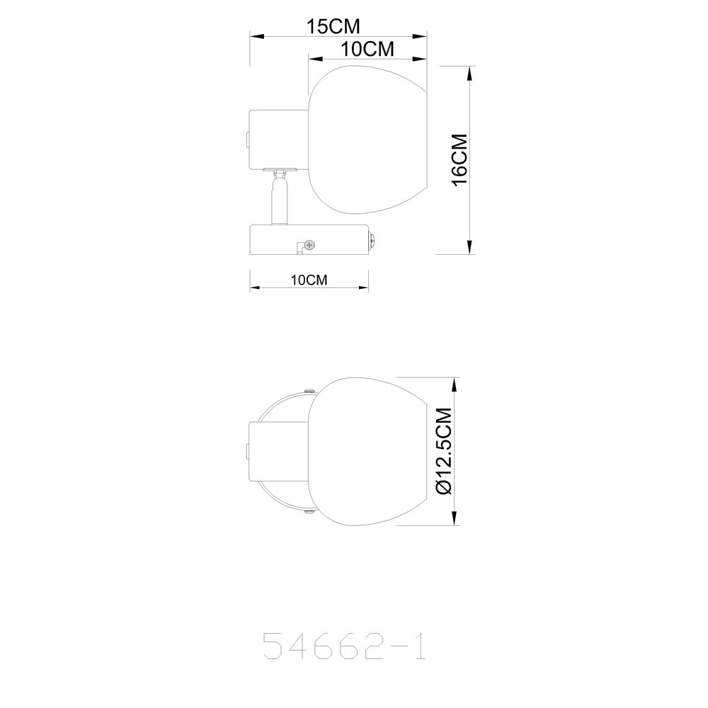 Wall lamp Eileen coffee brown Globo 9007371586561