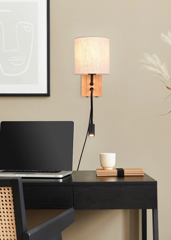 Rural wall lamp Nilam round hood Trio 4017807567960
