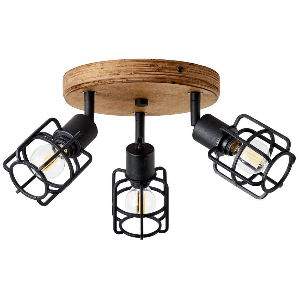 Industrial ceiling lamp Gwen 3-light Brilliant 4004353409820