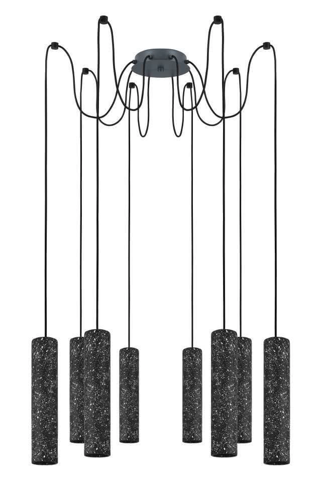 Multi pendant hanging lamp Mentalona anthracite